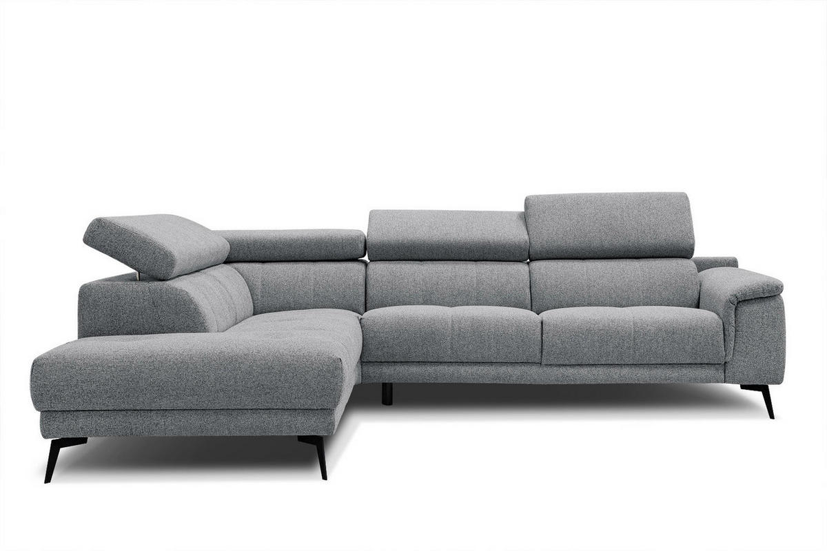ECKSOFA FIERO 5-Sitzer, olivgrün - Schwarz/Olivgrün, Holzwerkstoff/Textil (158/269cm) - Courtois Laville