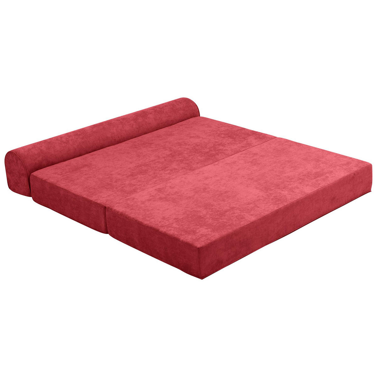 FALTSOFA Katusha Flachgewebe rot - Rot, Kunststoff (80/71/160cm) - 58aufmkessel
