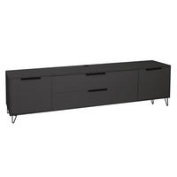 LOWBOARD Erna 216x45x62 Anthrazit matt Lack - Anthrazit, Holzwerkstoff (216/62/45cm) - 58aufmkessel
