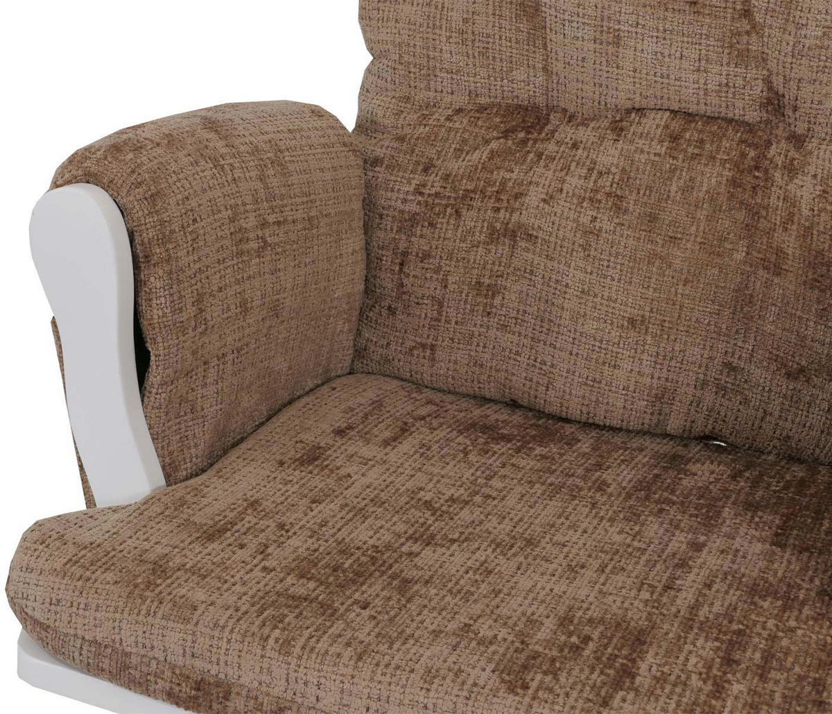 RELAXSESSEL Braun, Weiß - Braun/Weiß, Textil (75/100/71cm) - MCW