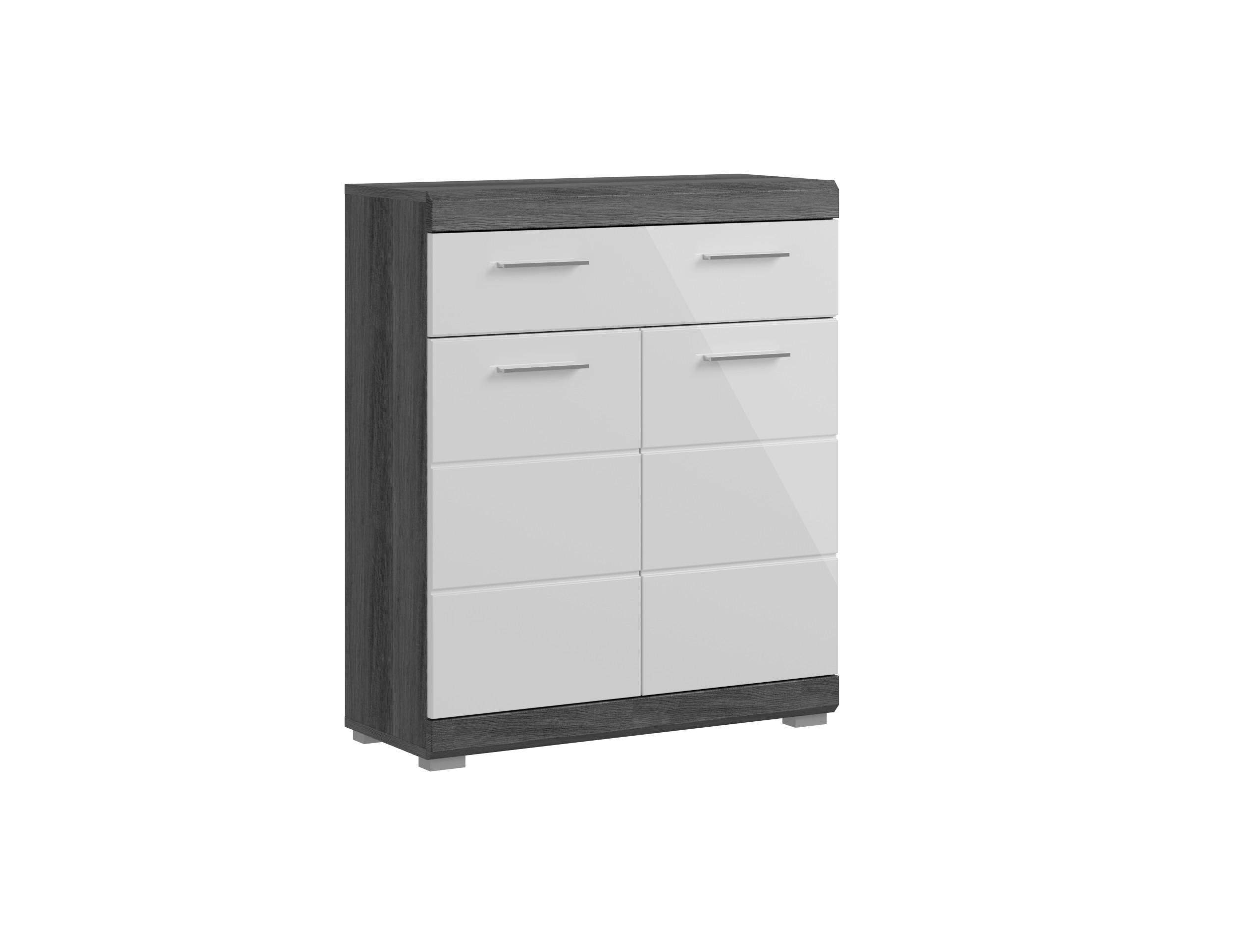 Homes & Jones Standschrank Silber 74x88x31 cm