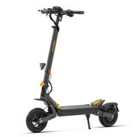 E-SCOOTER Ausom L1 ABE 20.8Ah mit 930W Spitzenleistung, 90 km Reichweite, E-ABS Scheibenbremsen, NFC-Entsperrung, faltbarer Elektroroller mit ShocFr - Grau, Metall (62cm)