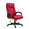 DREHSTUHL Stoff Rot - Rot/Schwarz, Kunststoff/Textil (66/106/70cm) - CLP