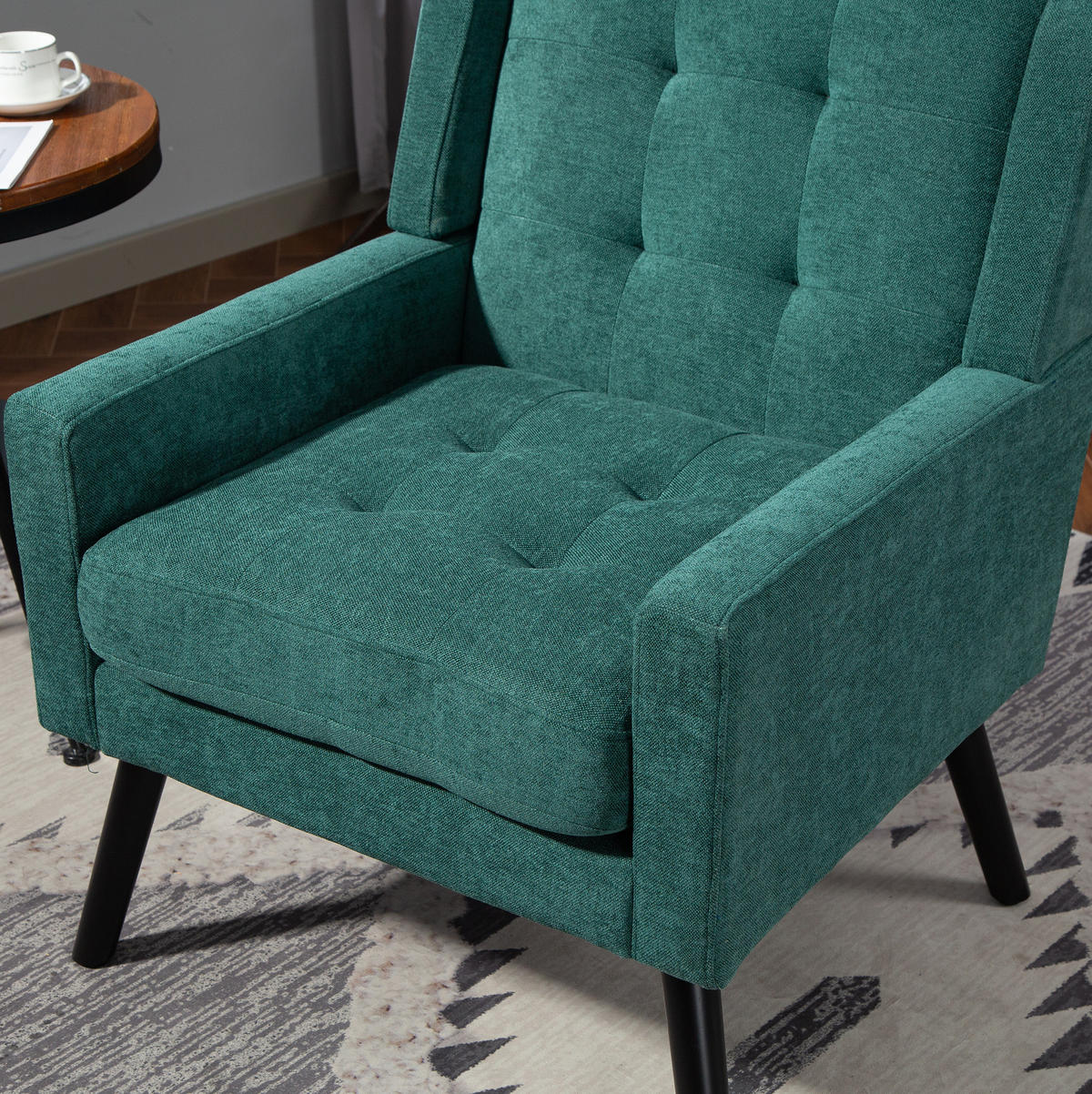 SESSEL 68/76/88 cm Retro Green aus Upholstered - Waldgrün, Textil (76/88/68cm) - OKMYHOME