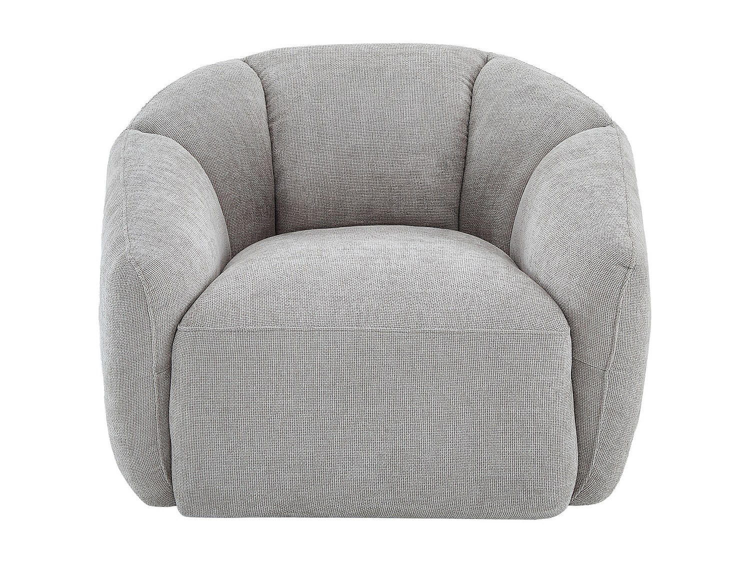 SESSEL mit gerader Rückenlehne - 1 Person - Stoff - Hellgrau - - Hellgrau, Textil (93/73/89cm) - Vente-Unique