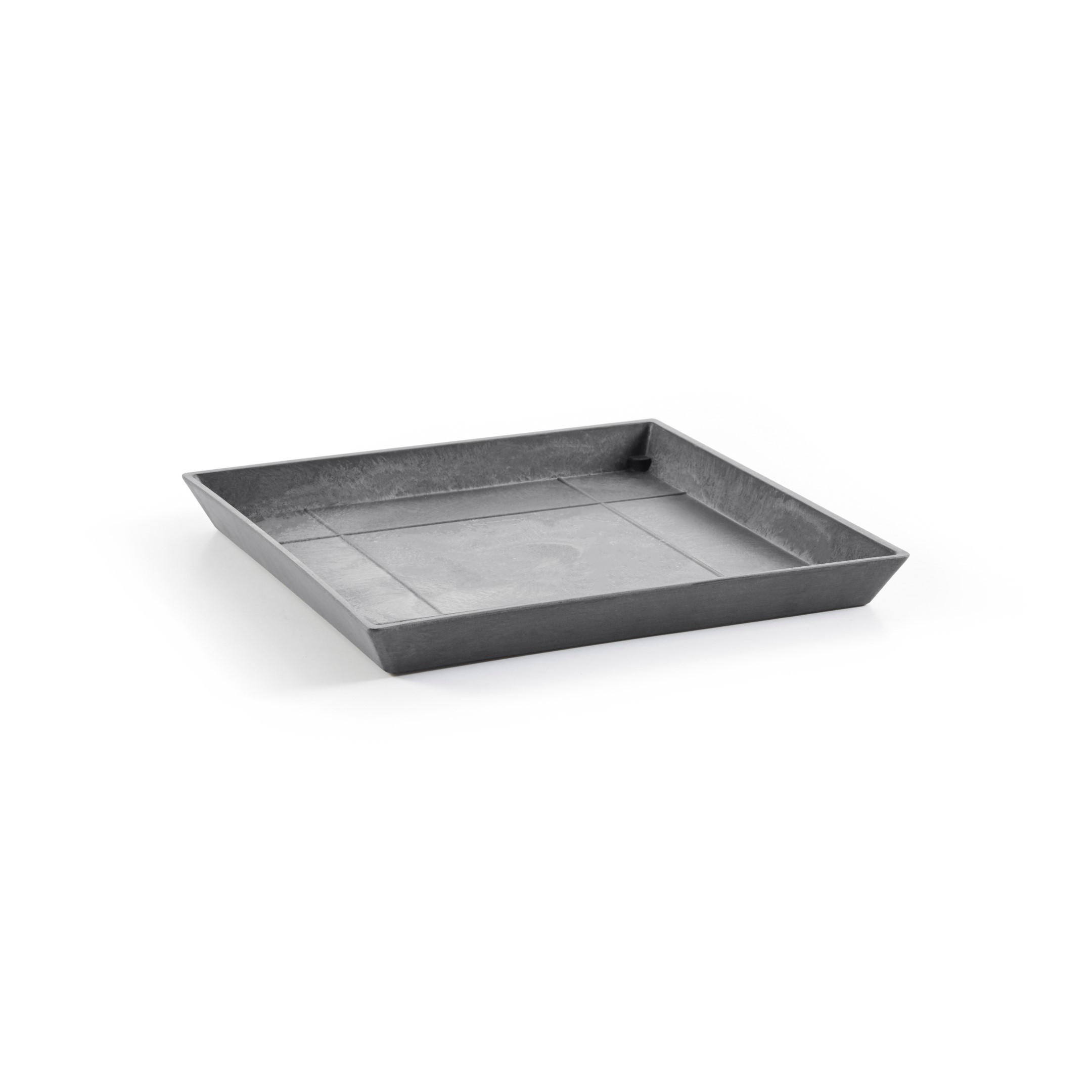 BLUMENTOPFUNTERSETZER Square 43/43/3,5 cm Grau - Grau, Kunststoff (43/3.5cm) - Ecopots
