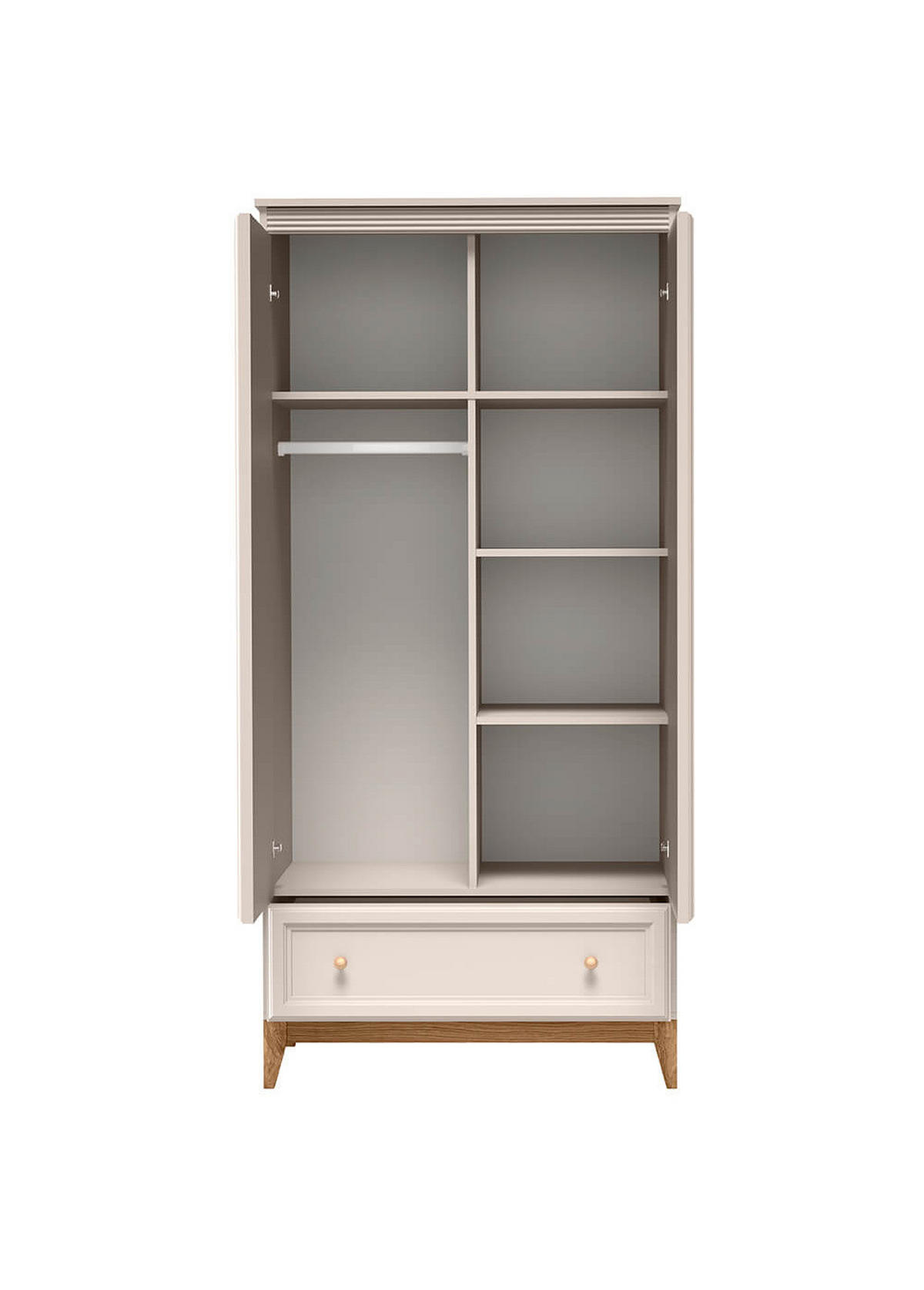 KLEIDERSCHRANK Windsor 10 Kashmir - Kaschmir, Holzwerkstoff (92/193/54.5cm)
