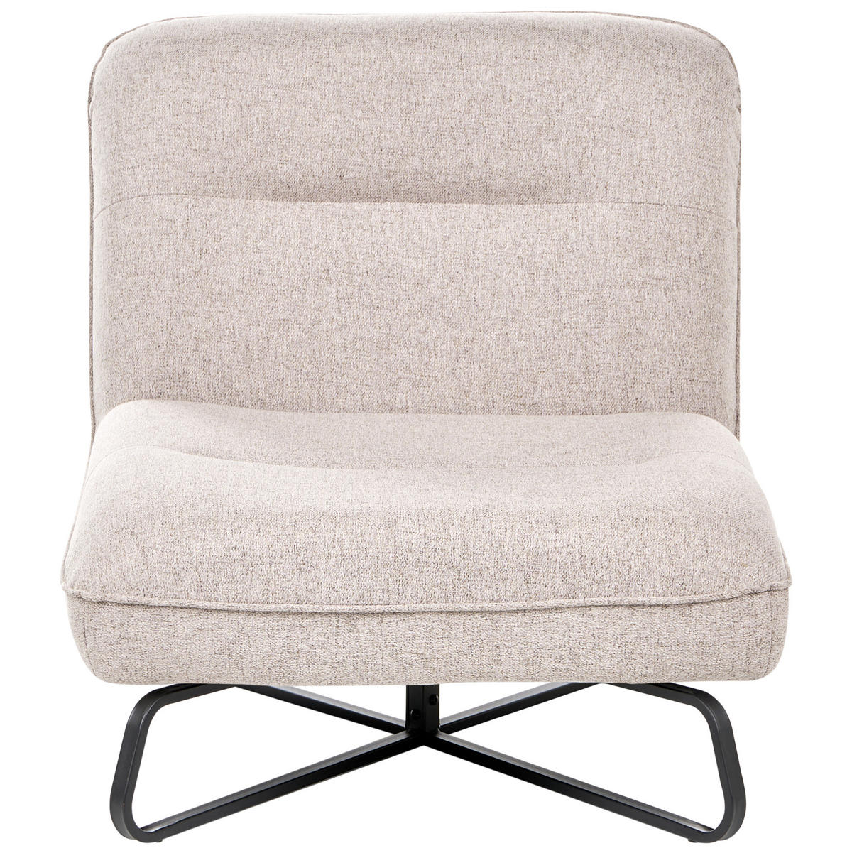 SESSEL Stoff Beige Lindal - Beige, Textil (85/85/83cm) - Beliani