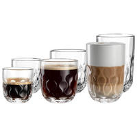 BARISTA-SET (2) Gocce transparent 6er Set - Transparent, Glas (1/1/1cm) - Leonardo Living