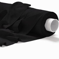 BAUMWOLLSTOFF Schwarz 160 cm breit, 145 g/m², uni schwarz, langlebige Baumwoll-Leinwand für Nähen & Deko - Schwarz, Textil (160/100cm) - Dreamroots