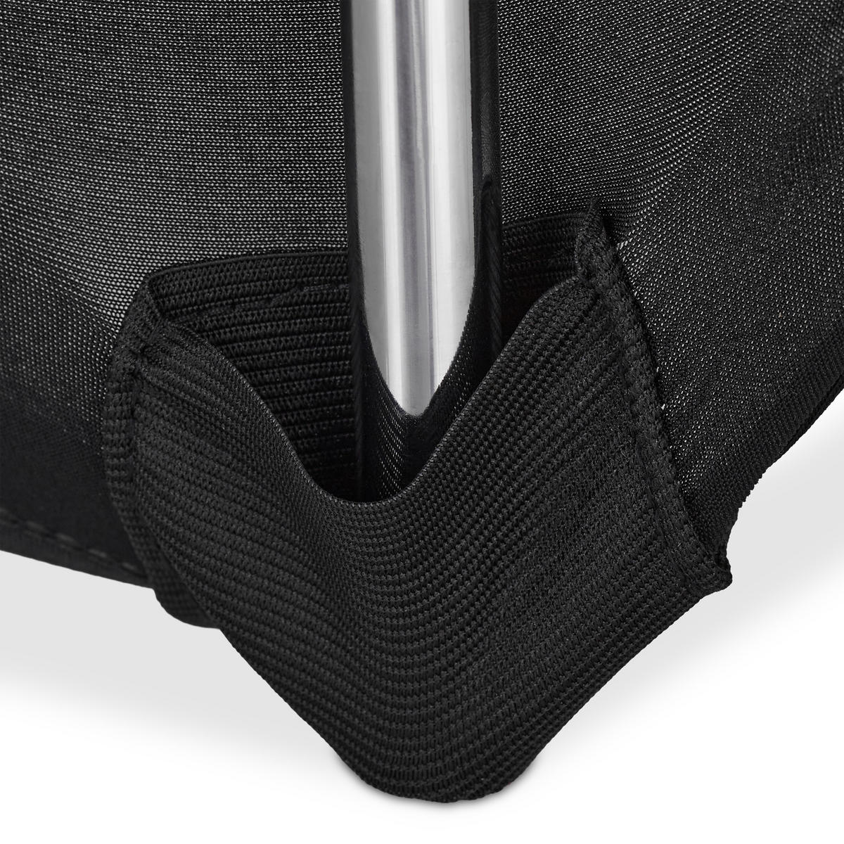 4XSTUHLHUSSEN - Schwarz, Kunststoff/Textil (60/57cm) - Relaxdays
