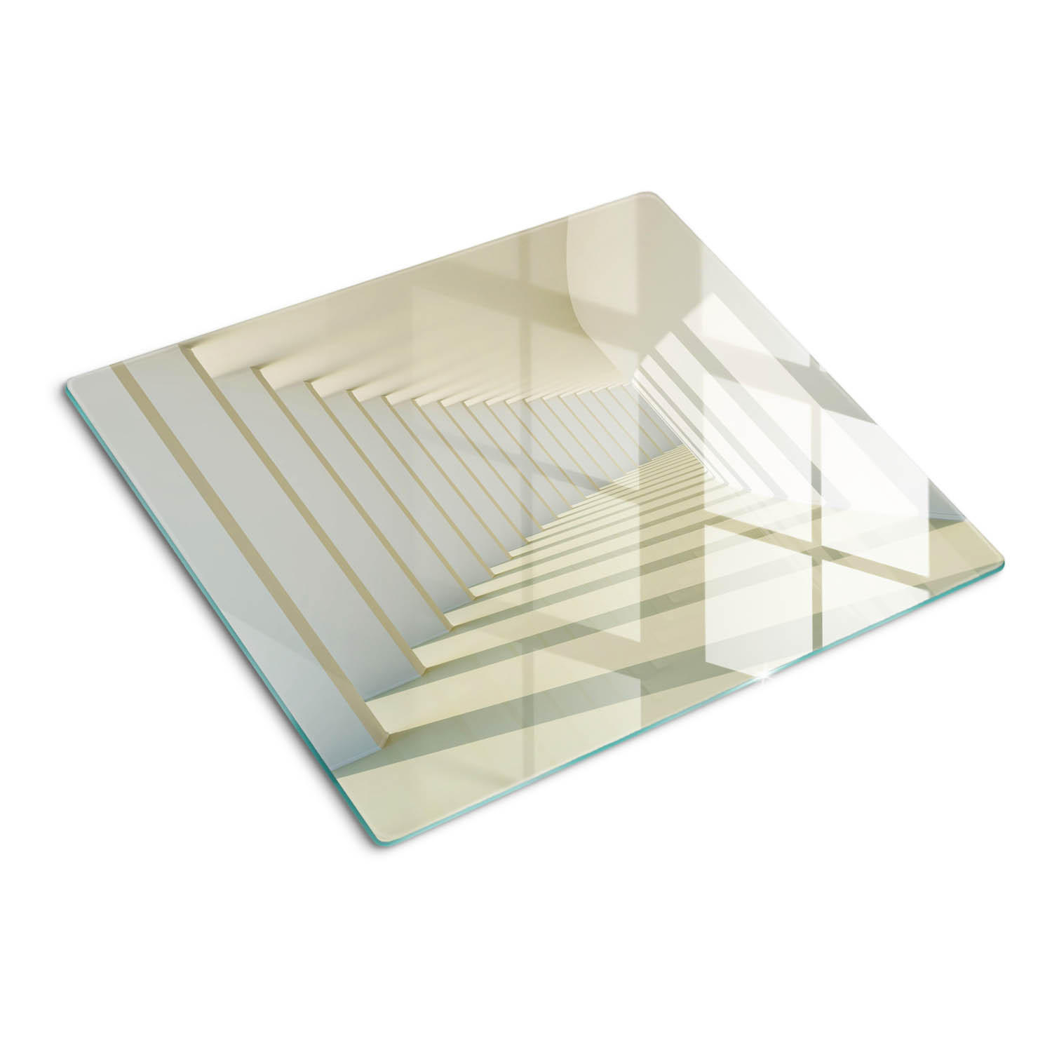 GLASPLATTE 60x52 cm Korridor - Weiß, Glas (60/0.4/52cm) - TULUP