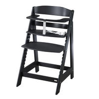 KINDERHOCHSTUHL Sit Up Flex Schwarz - Schwarz, Holzwerkstoff (44.5/80/54cm) - Roba