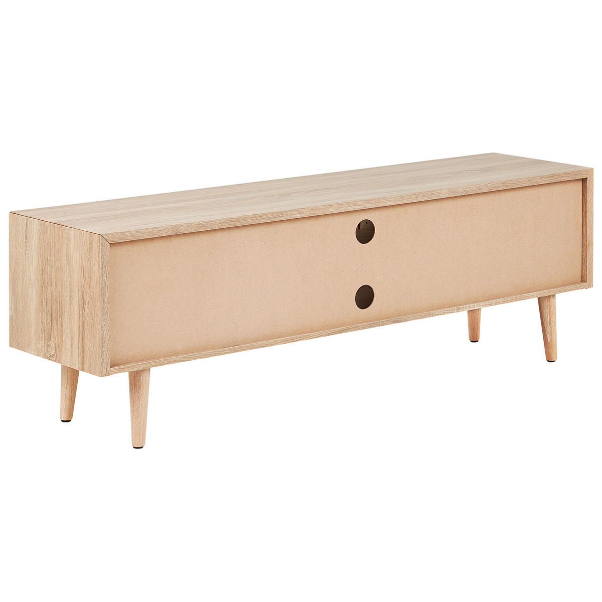 TV-MÖBEL Hellbraun FRANKLIN 39/150/51 cm - Hellbraun, Holzwerkstoff (150/51/39cm) - Beliani