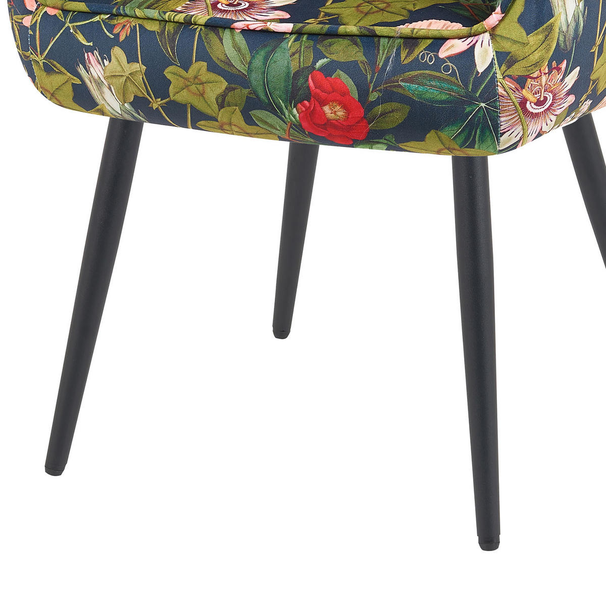 ESSZIMMERSTUHL Mika-Bela - Multicolor/Schwarz, Textil/Metall (60/82/61cm) - DUBI Möbel