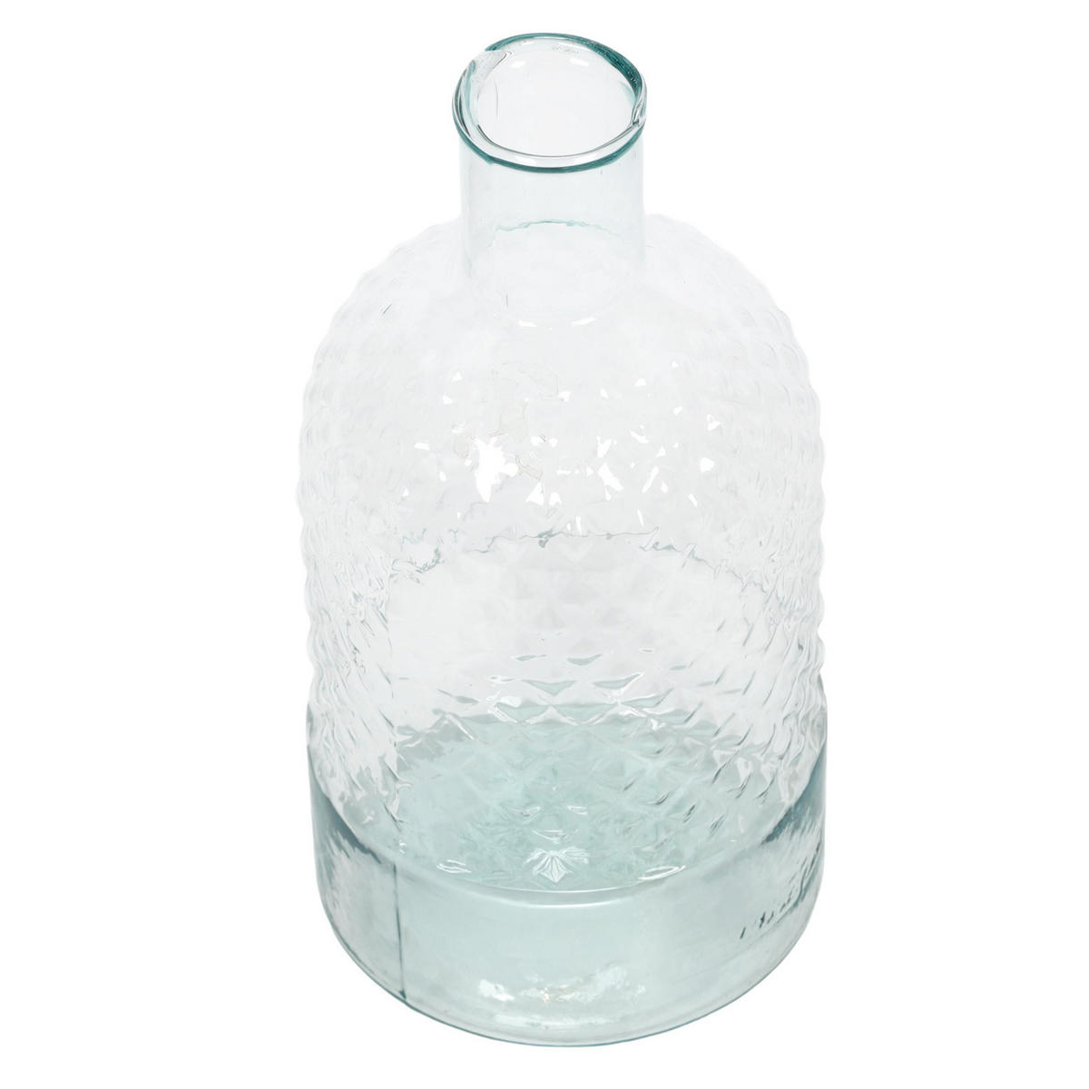 BLUMENVASE aus recyceltem Glas 12/12/23 cm - Transparent, Glas (23cm) - Home Styling Collection