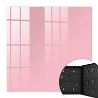 SCHLÜSSELBOX Schwarz 30x30 cm- Türöffnung nach rechts - Hellrosa - Pink, Metall (30/30/5cm) - TULUP