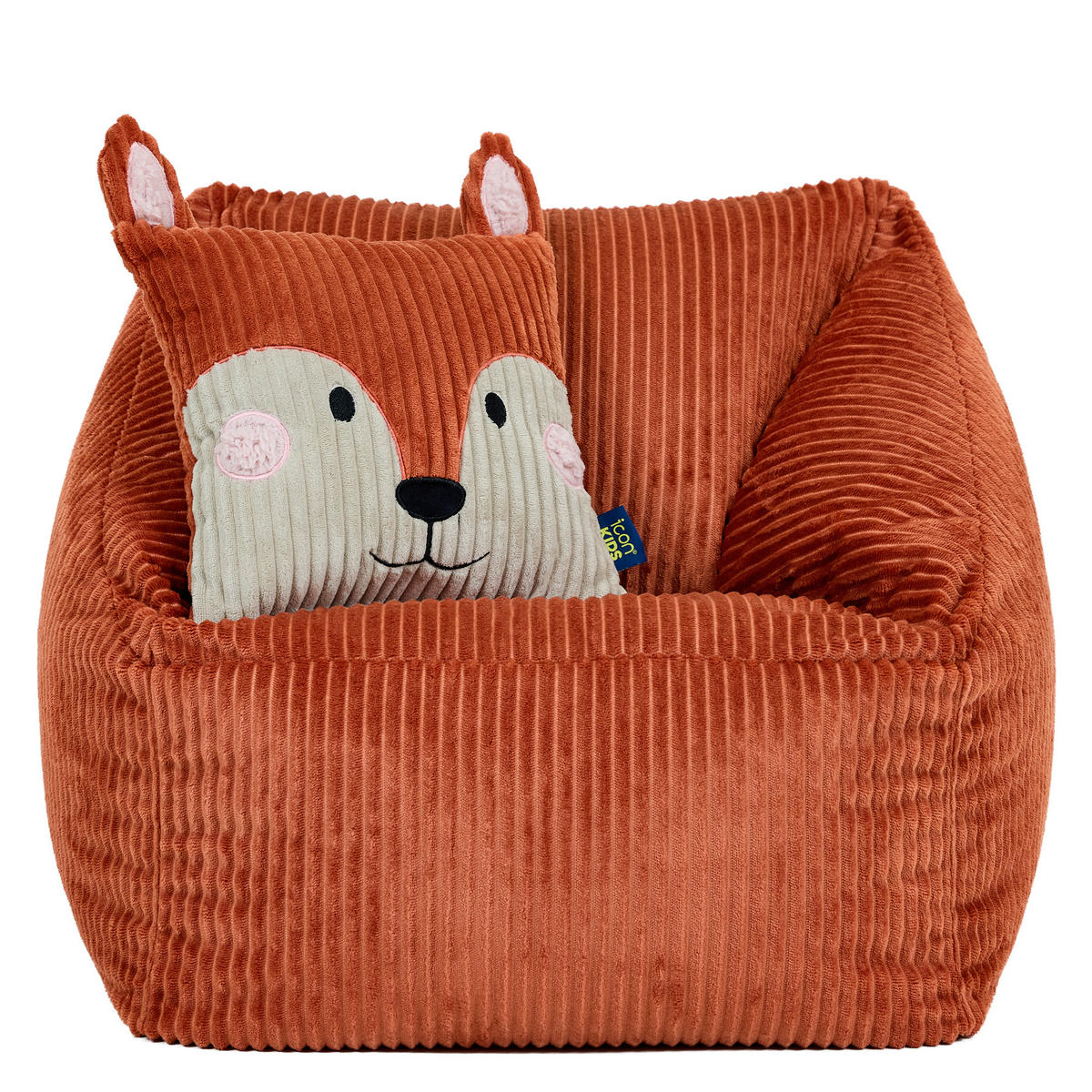 KINDERSITZSACK Natalia mit Animalkissen - Orange, Textil (55/50/55cm) - icon