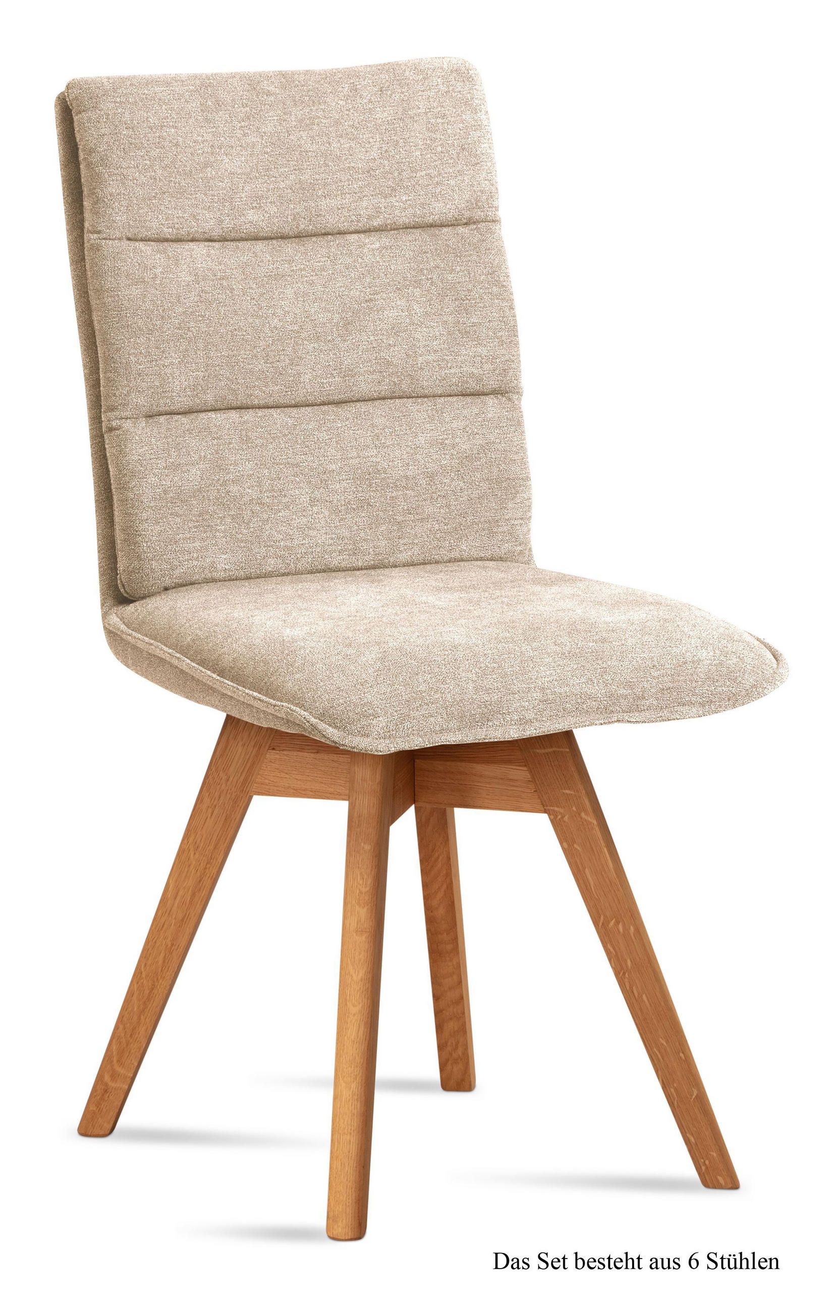 ESSZIMMERSTUHL drehbar (6er-Set) Dorle 47x92x60 Eiche geölt/Natur - Eichefarben/Naturfarben, Kunststoff (60/92/47cm) - 58aufmkessel