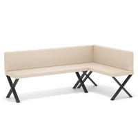 ECKBANK rechts VERO X Kunstleder glatt, 142/196 cm Beige - Beige, Kunststoff/Textil (142/196cm) - Idohome