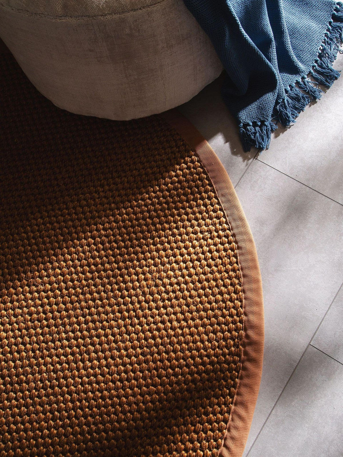 TEPPICH Sisal Greta Hellbraun - Braun, Naturmaterialien (200/1cm) - KUNSTLOFT