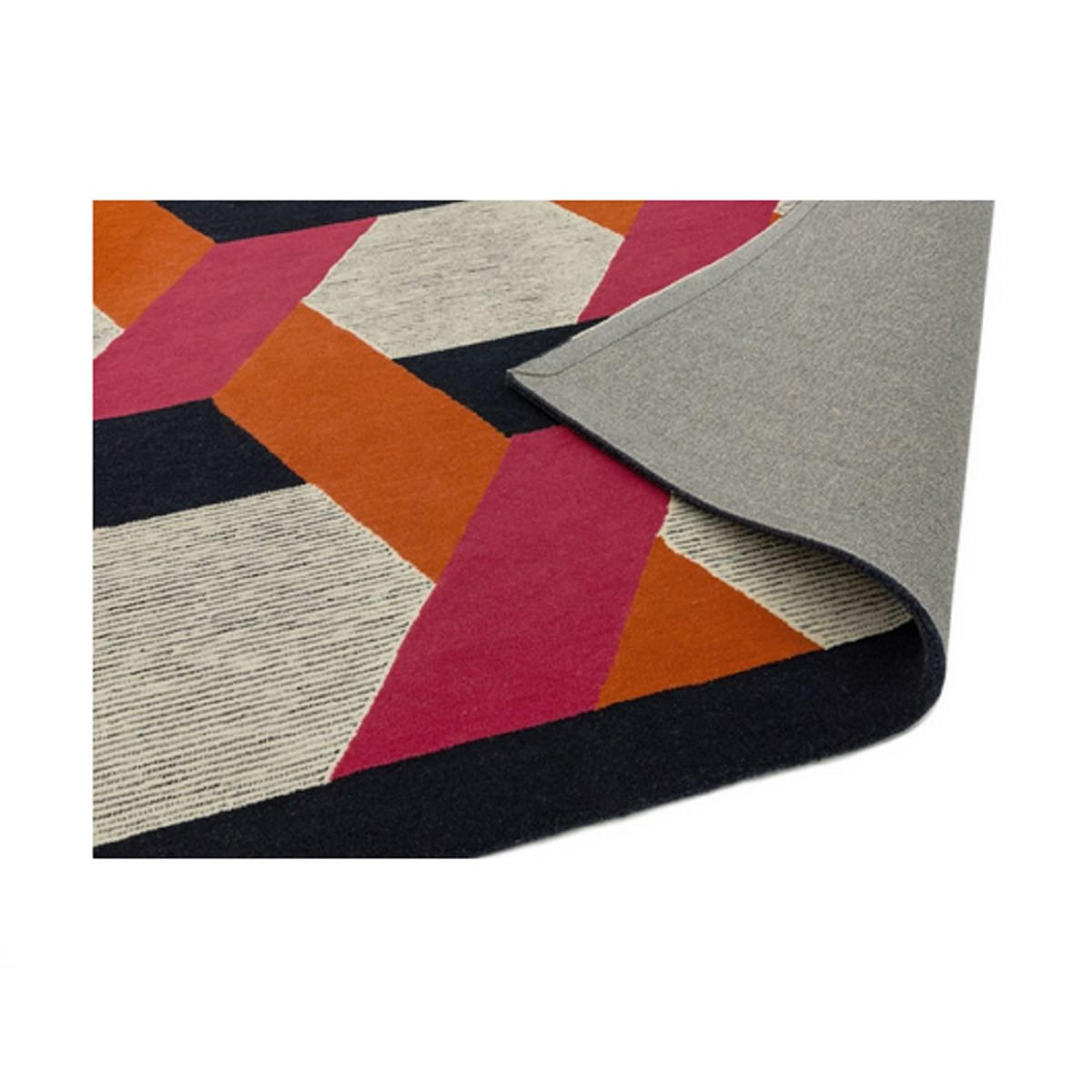 TEPPICH Flachgewebter für Wohn- und Schlafzimmer CAMPTON Orange 160 x 230 cm - Orange, Naturmaterialien (160/230cm) - Novatrend