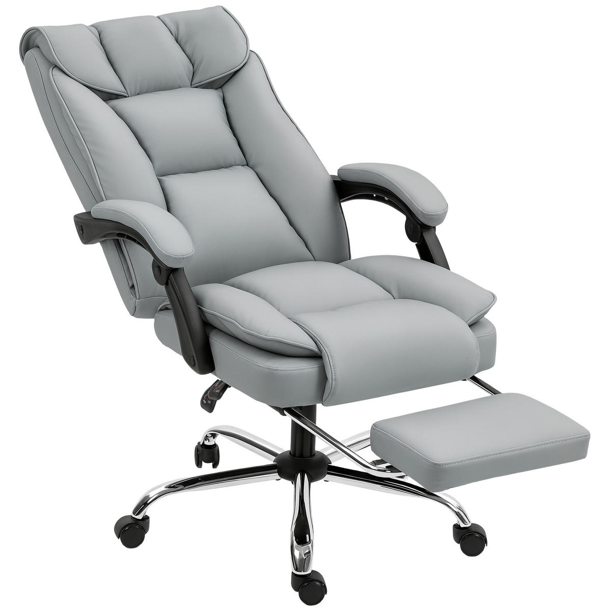 BÜROSTUHL Grau 72.0/66.0/121.0 cm - Grau, Textil (66/121/72cm)