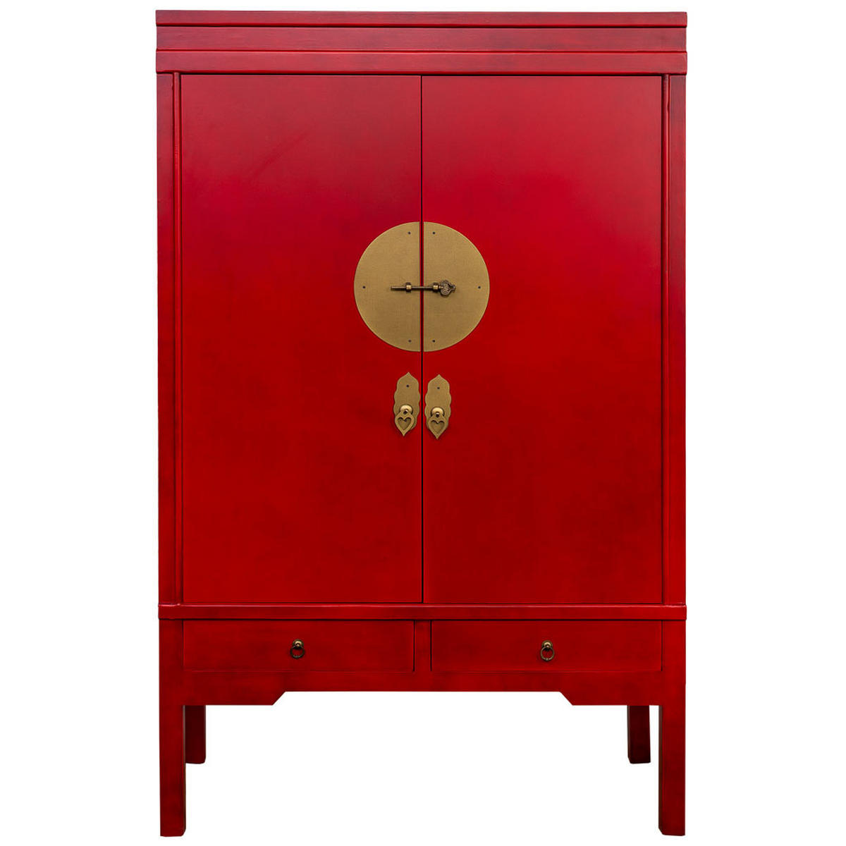 KLEIDERSCHRANK aus Holz 100x45x160 cm - Rot, Holz (100/160/45cm) - Wanderlust