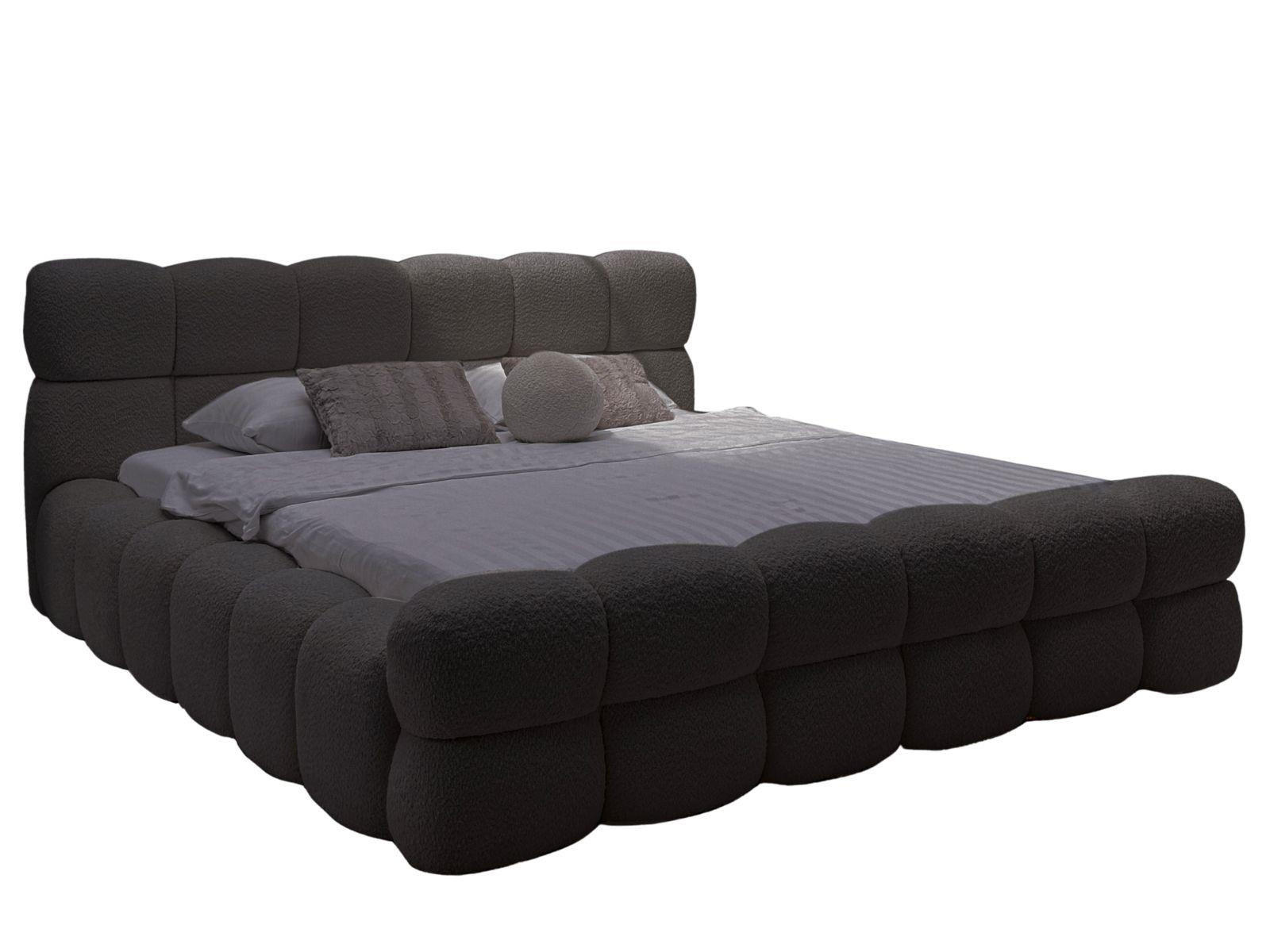 Compleo24 Polsterbett Schwarz 180x200 cm