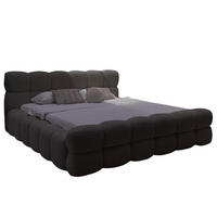 POLSTERBETT 140x200 DALIA Schwarz - Schwarz, Holzwerkstoff (140/200cm) - Compleo24