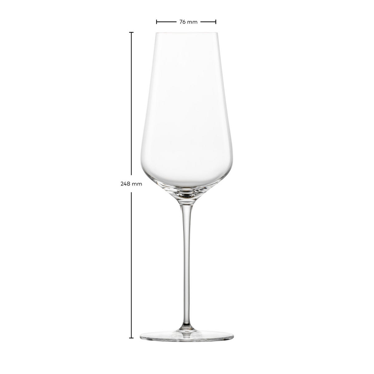 CHAMPAGNERGLÄSER Duo transparent 378 ml 6er Set - Transparent, Glas (0.378L) - Zwiesel Glas