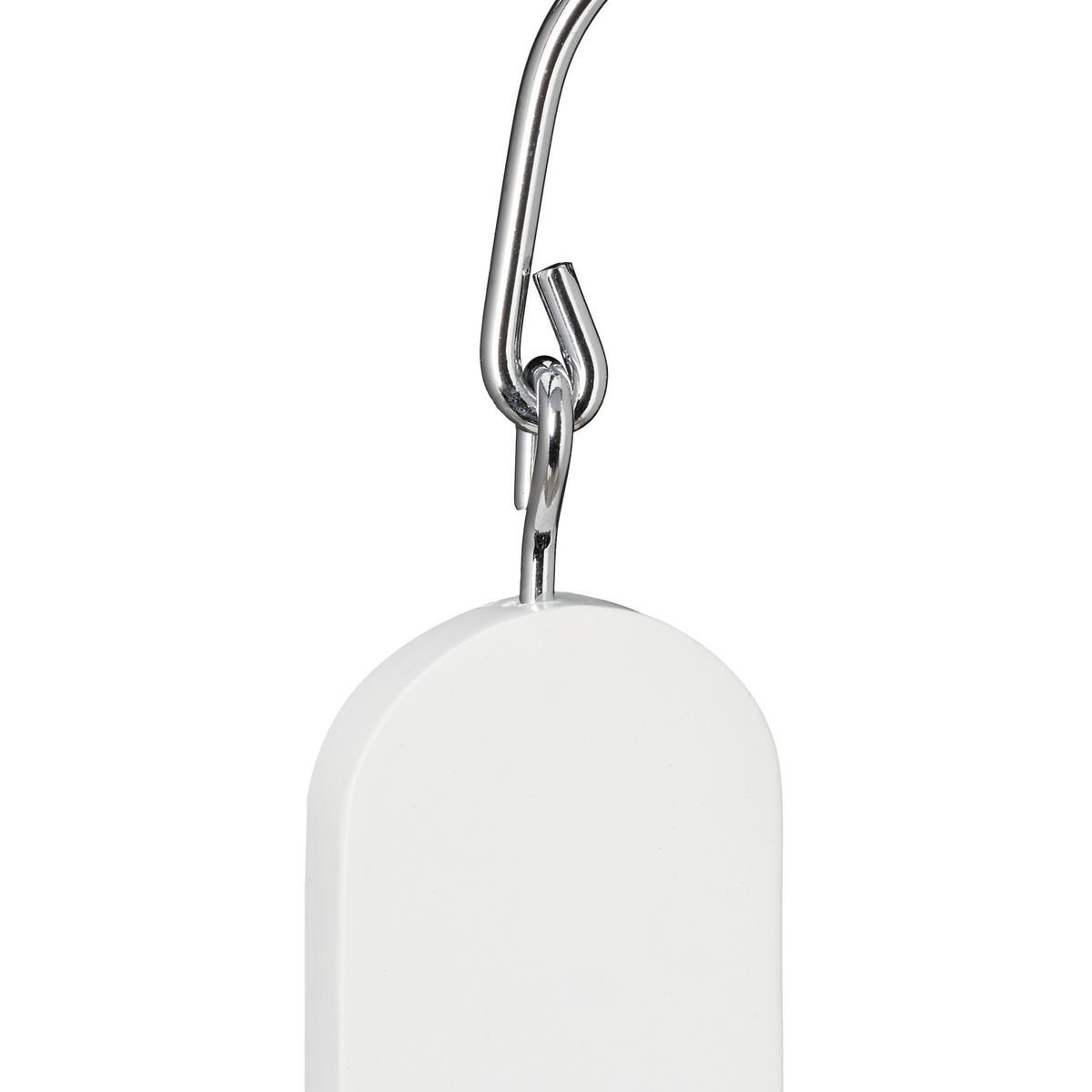 ÚSPORNÝ vešiak - biela, kov/drevo (2.5cm) - Relaxdays