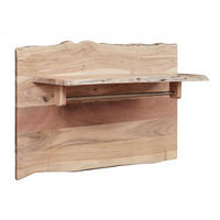 GARDEROBE Akazie 100x32x60 natur lackiert PURE ACACIA #715 - Braun, Holz (100/60/32cm) - Massivmoebel24