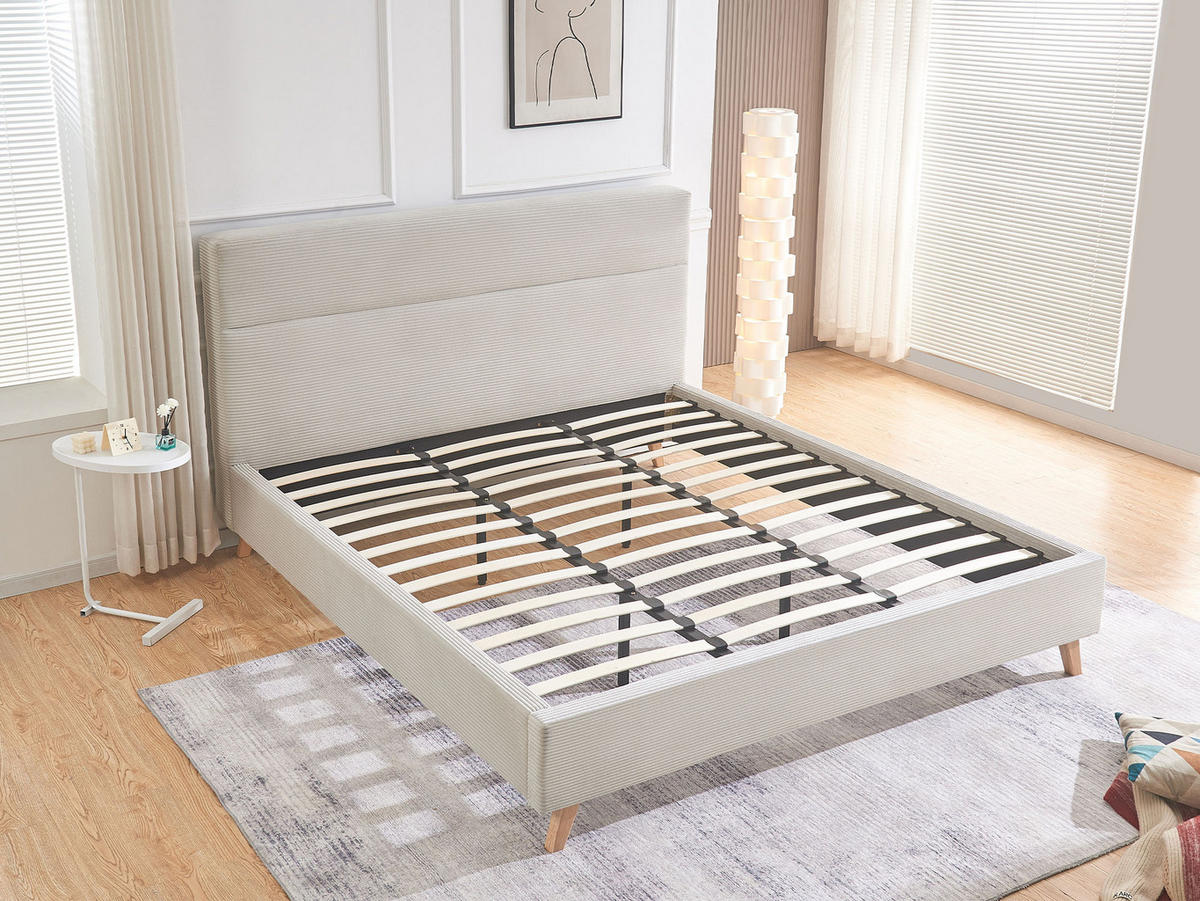 BETT FINN, 180/200/118 cm Grau - Grau, Holz/Holzwerkstoff (200/180cm) - B&D Home