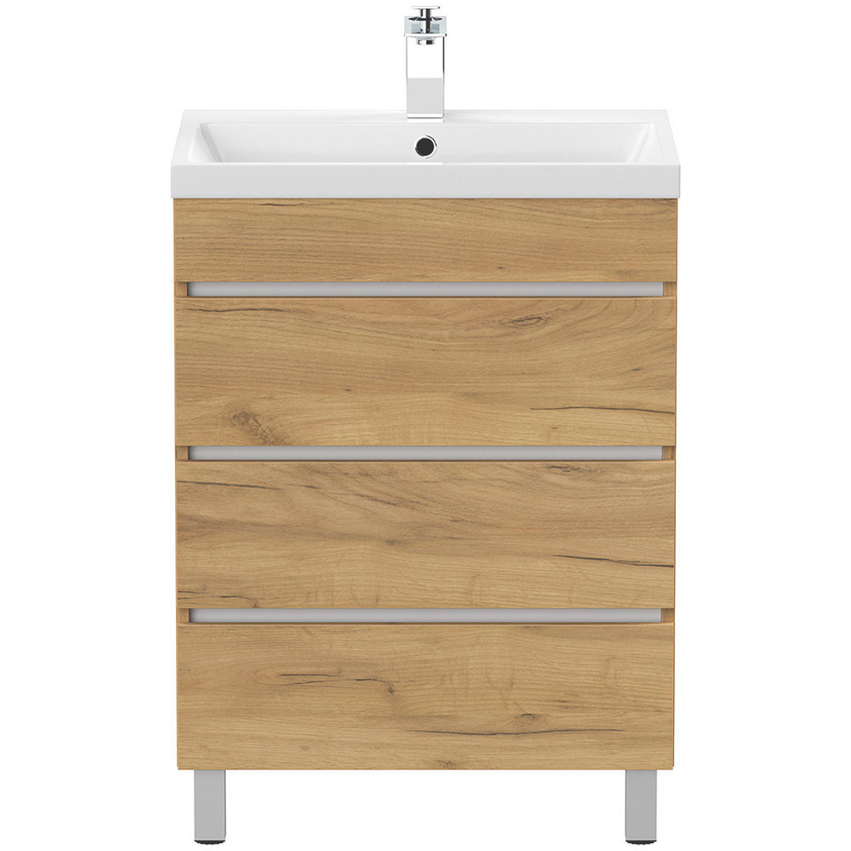 WASCHTISCH Frome-02 - Braun, Holzwerkstoff (70/84/48cm) - Lomado