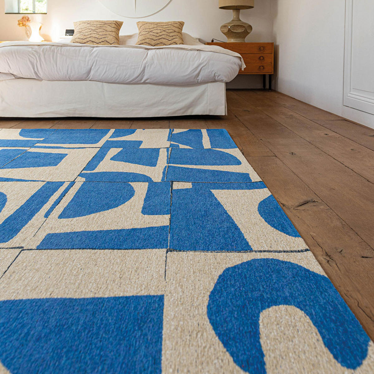 TEPPICH Campanula Craft Papercut 170/240 cm - Blau, Textil (170/240cm) - Louis De Poortere