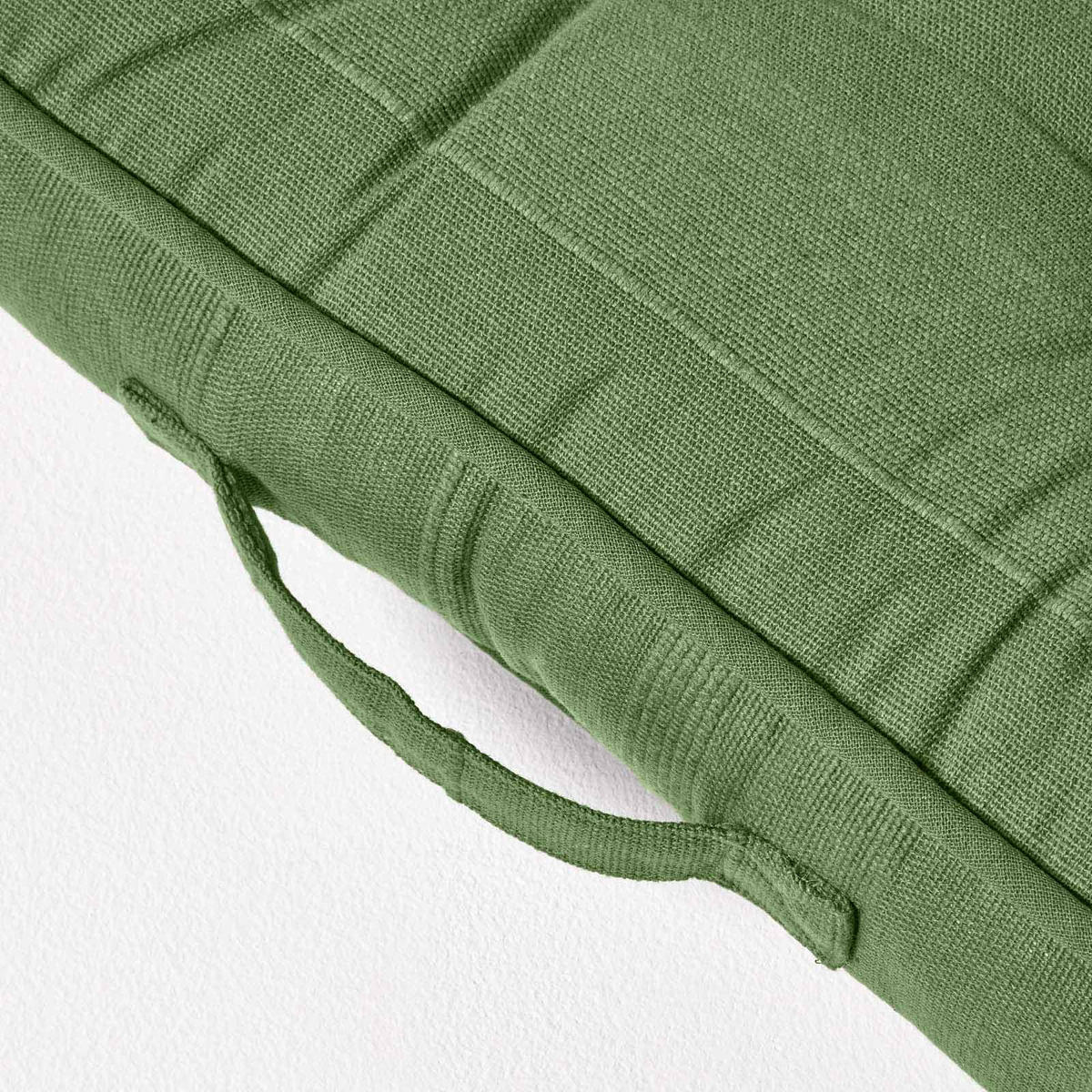 SITZKISSEN Rajput olivgrün 40/40/8 cm - Olivgrün, Textil (40/40/8cm) - Homescapes