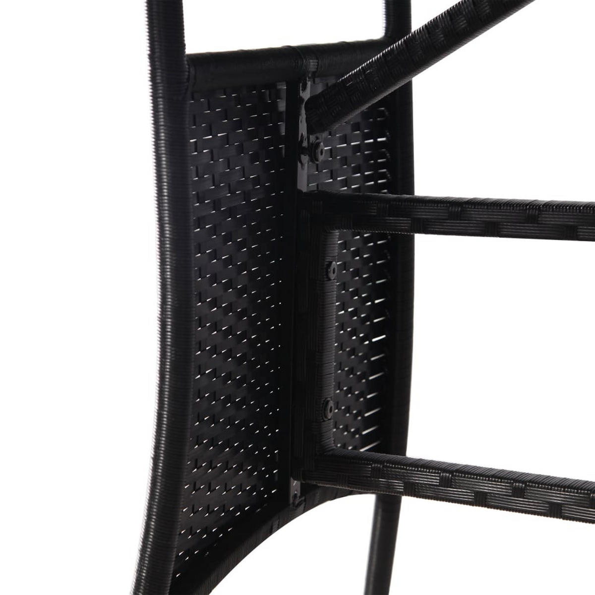 GARTENTISCH Tischmund 80/74/80 cm - Schwarz, Naturmaterialien (80/80/74cm) - ZMH