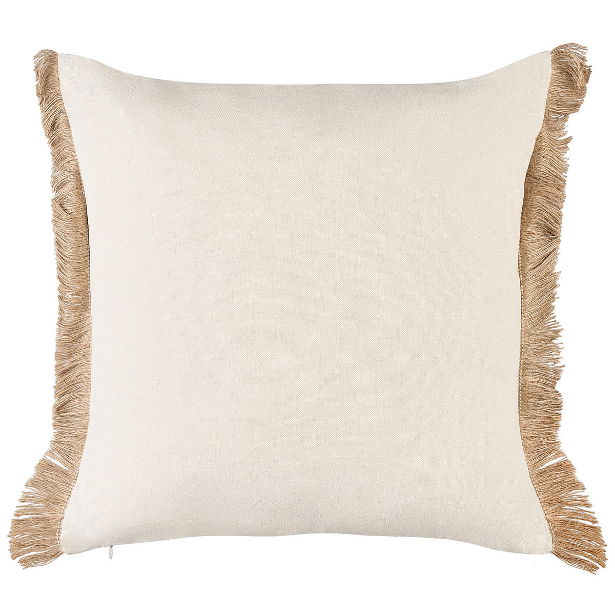 OKRASNA BLAZINA komplet 2 peščeno bež 45/45 cm Lonar - bež, tekstil (45/45cm) - Beliani