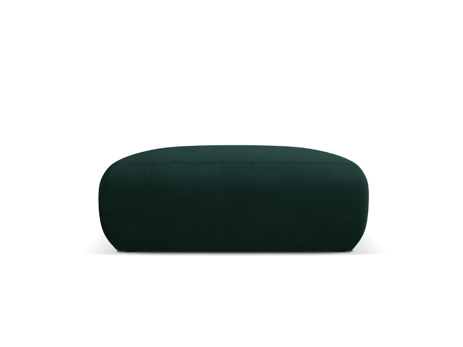 POUF Molino aus strukturiertem Stoff flaschengrün - Dunkelgrün, Textil (100/36/100cm) - Micadoni