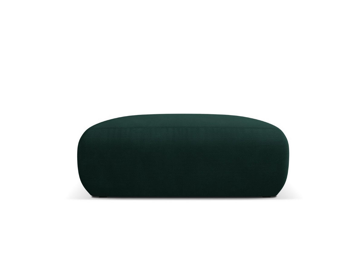 POUF Molino aus strukturiertem Stoff flaschengrün - Dunkelgrün, Textil (100/36/100cm) - Micadoni