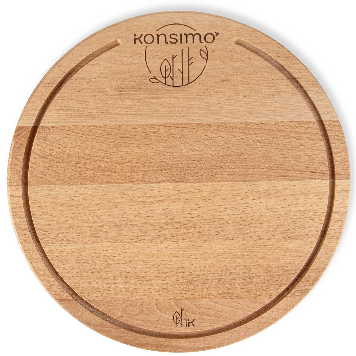 SCHNEIDEBRETT Holz Buche geölt LESTE - Buchefarben, Holz (32/32cm) - KONSIMO®