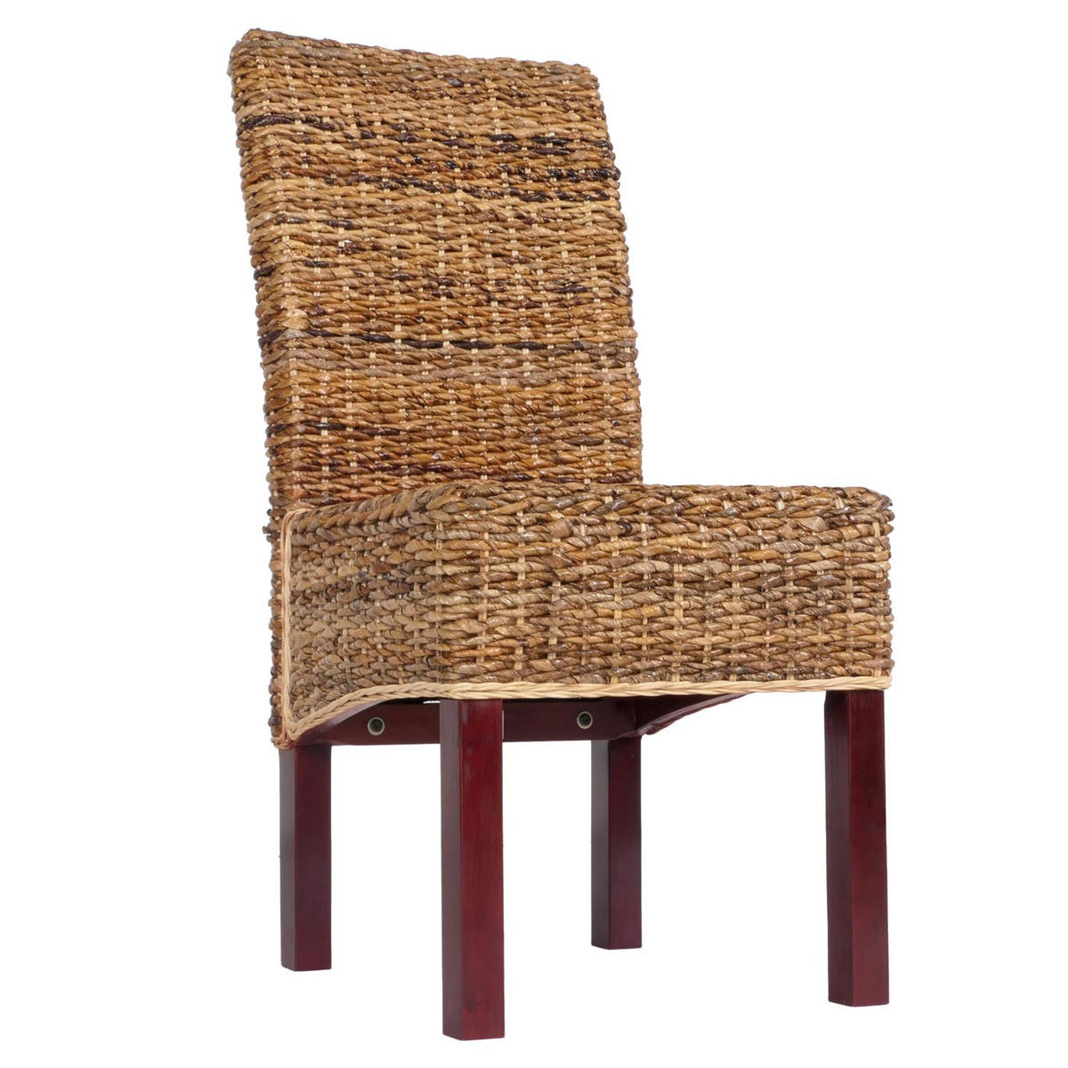 ESSZIMMERSTUHL 6er-Set Korbstuhl Stuhl Malibu Bananengeflecht 96x46x41cm Sitzhöhe 46cm hell ohne Kissen - Hellbraun, Kunststoff (46/96/41cm) - CHEFGASTRO
