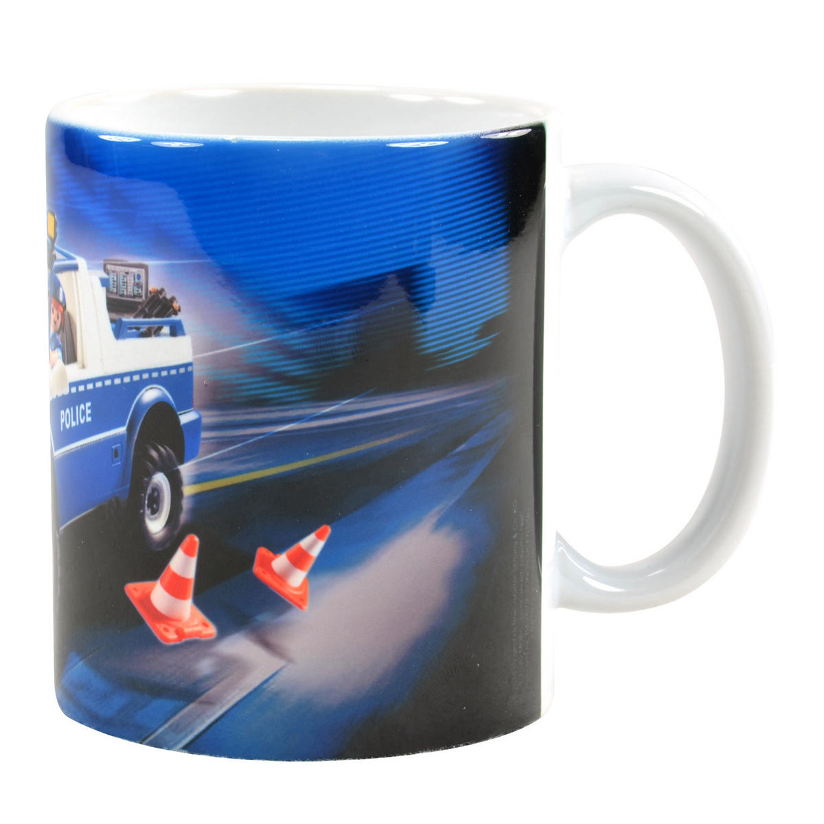 BECHER Playmobil City Action Polizei Blau 320 ml - Multicolor, Keramik (0.32L) - Playmobil