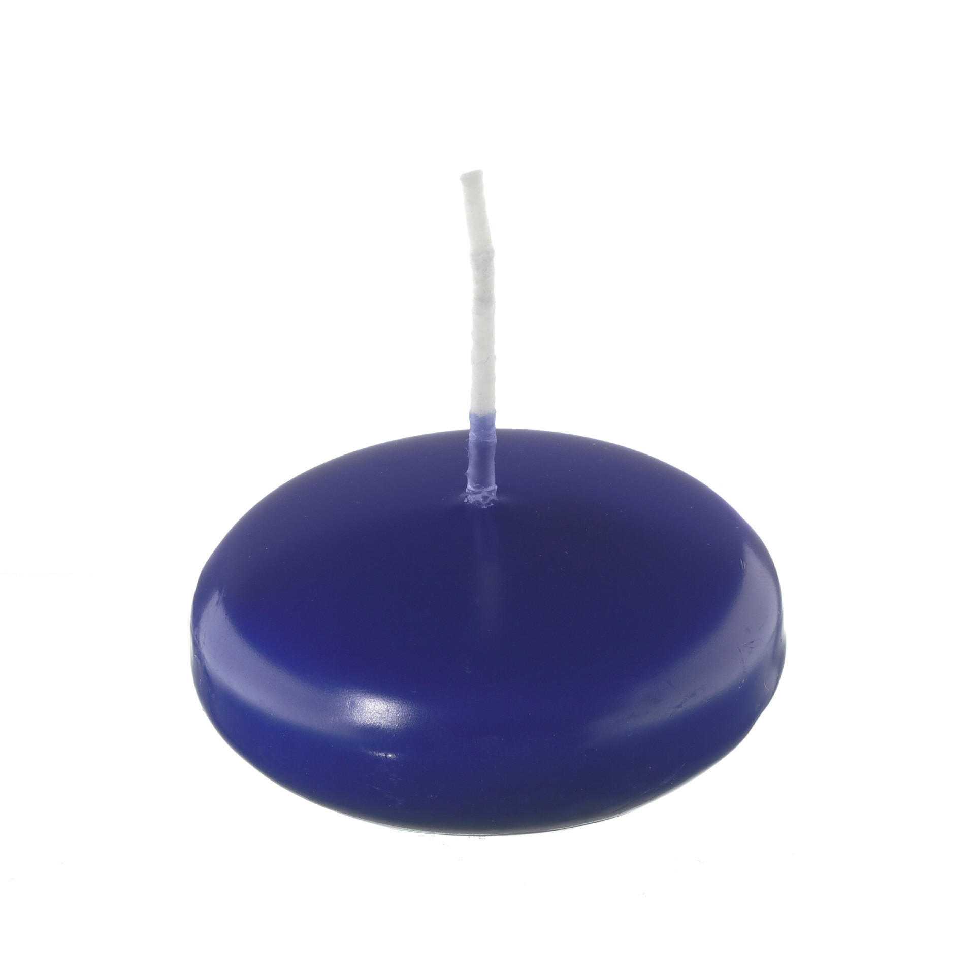 SCHWIMMKERZEN Royalblau 26 x Ø 42 mm, 8 Stück - Blau, Paraffin (4.2/2.6/2.6cm) - Kopschitz Kerzen
