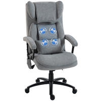 BÜROSTUHL DE-05237 4 Knetpunkte, Butterfly-Lehne & breiter Sitz Grau - Grau, Metall (70.5/122/76cm) - ComfortXL