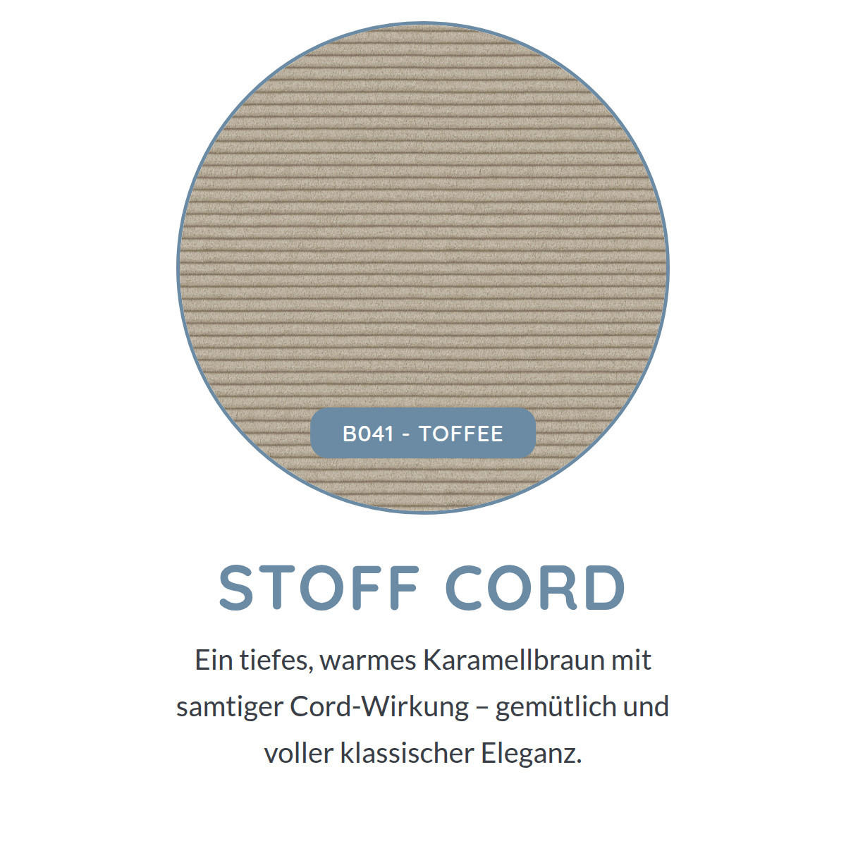 2,5-SITZER Umea Cord Beige 194/106/78 cm - Beige, Kunststoff/Textil (194/78/106cm) - foamnova