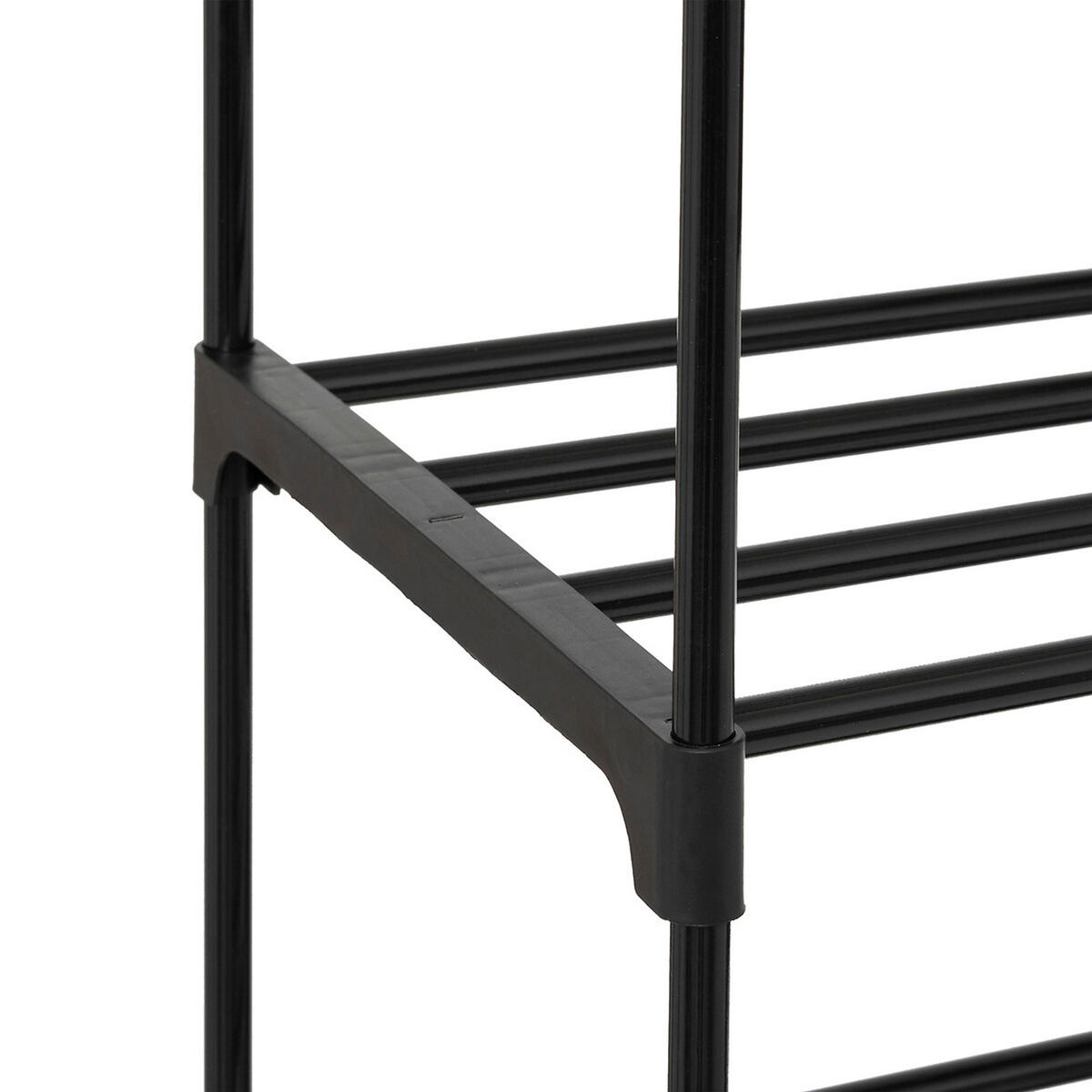 SCHUHREGAL, modular, Stahl / Kunststoff, 203108 - Schwarz, Metall (10/43/33cm) - 5five Simply Smart