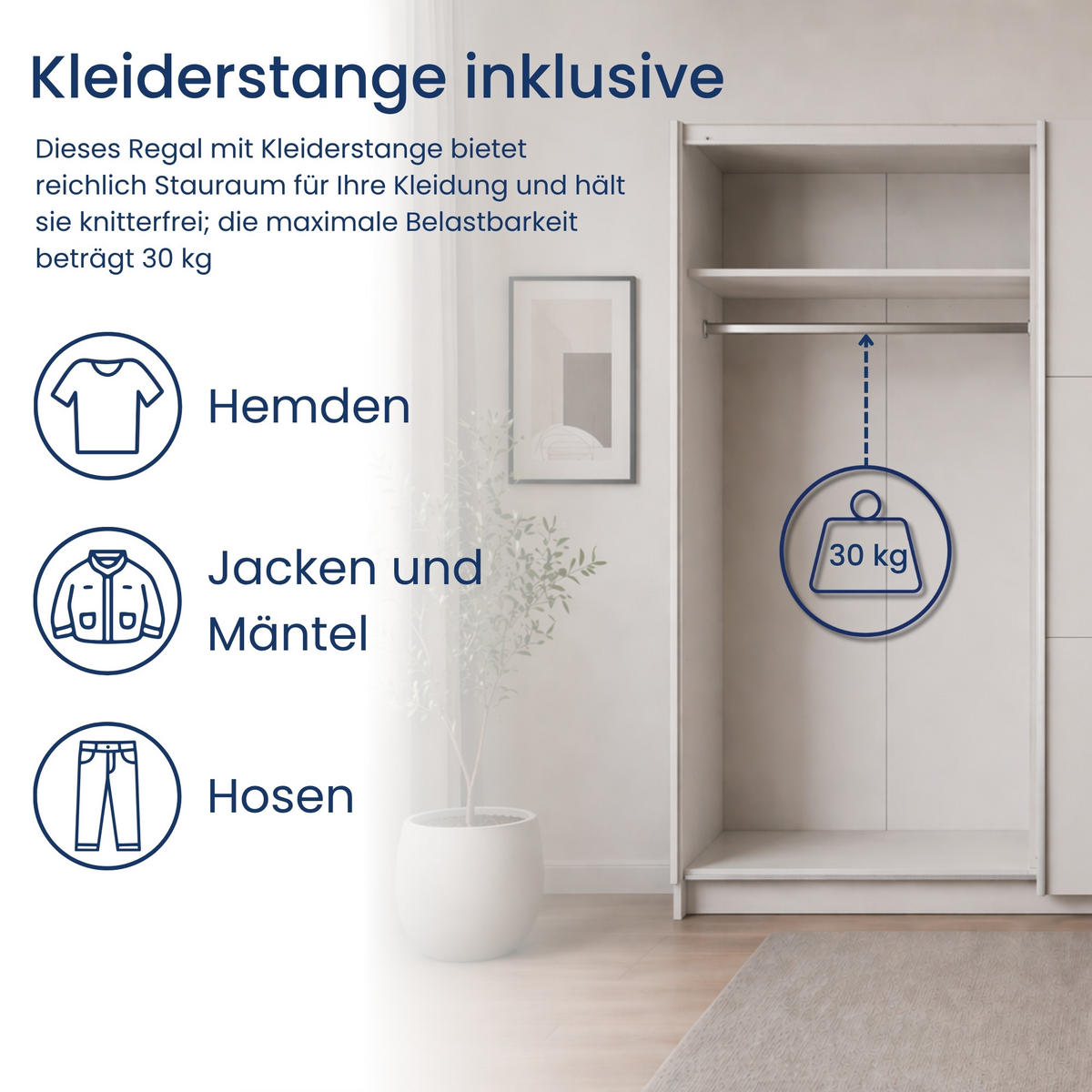 SCHWEBETÜRENSCHRANK 2-Türen in Weiß - Weiß, Holzwerkstoff (60/207/200.6cm) - Home Collective