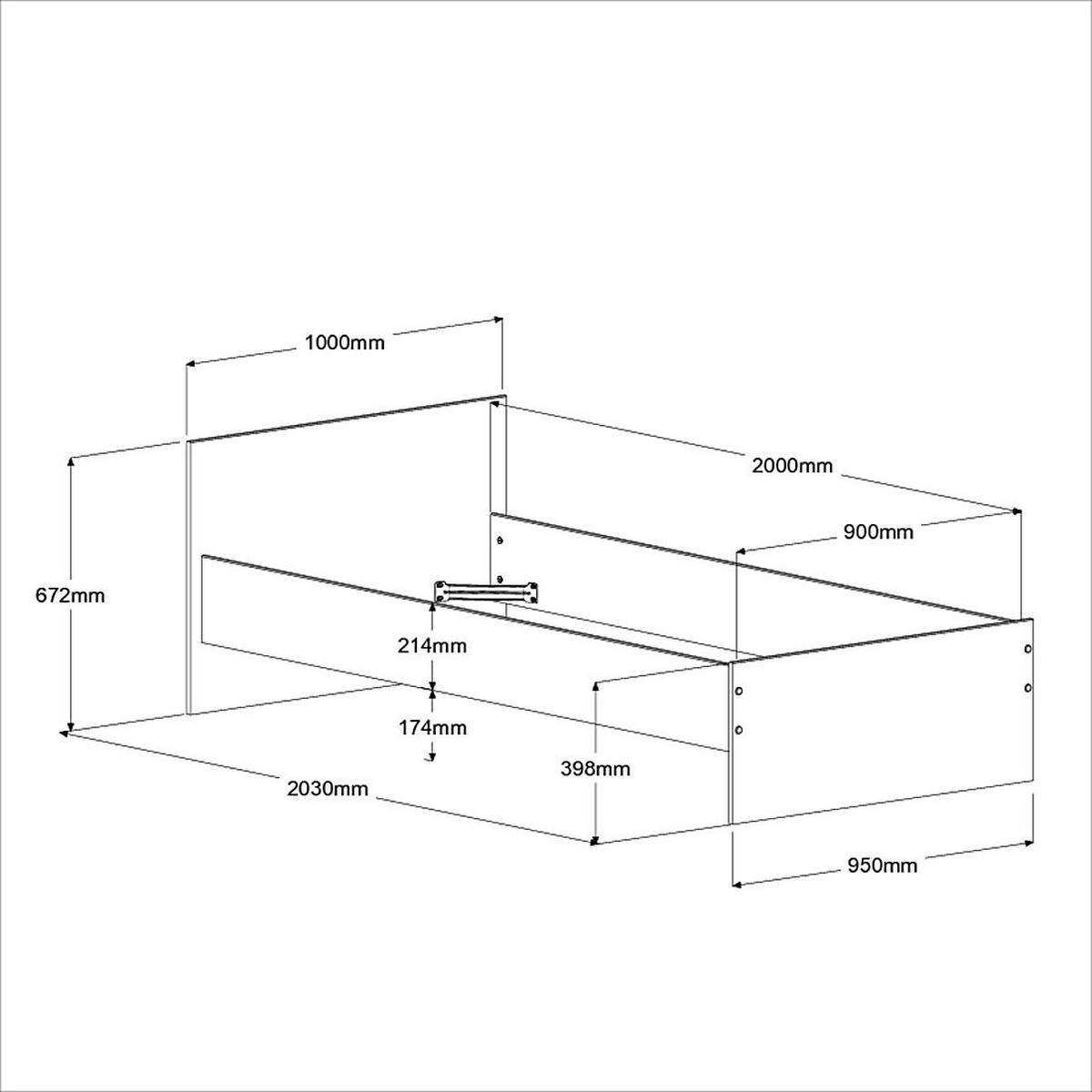 KINDERZIMMER-SET 4-tlg. Parisot Pirouette 26 Holzdekor Weiß - Weiß, Kunststoff (100/1/200cm) - 58aufmkessel